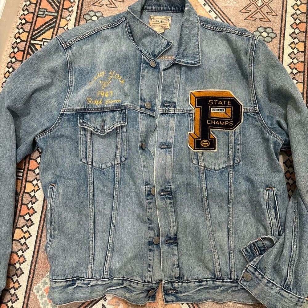Polo Ralph Lauren Denim Jacket with Embroidered Patches